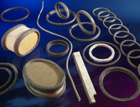Examples of catalytic converter wire mesh seals